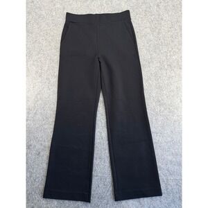 Ann Taylor Weekend Black Wide Leg Cropped Pants Size Small